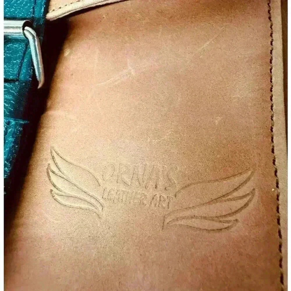 ORNAS LEATHER Mini SWAN Red Cognac Everyday leather backpack Button Zip Closure main image 13